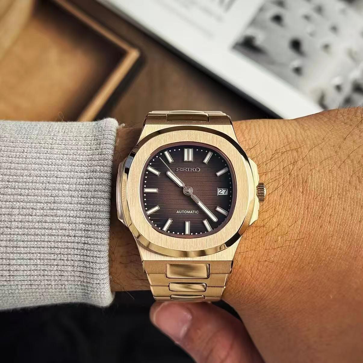 NAUTIKO | Brown Dial Rose Gold - 428.00 WATCHBRICK