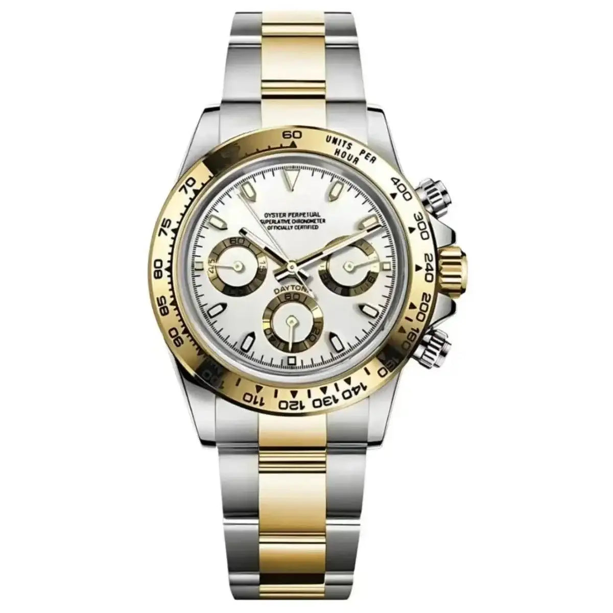 SEITONA | Gold Bezel Panda VK63 - 418.00 WATCHBRICK