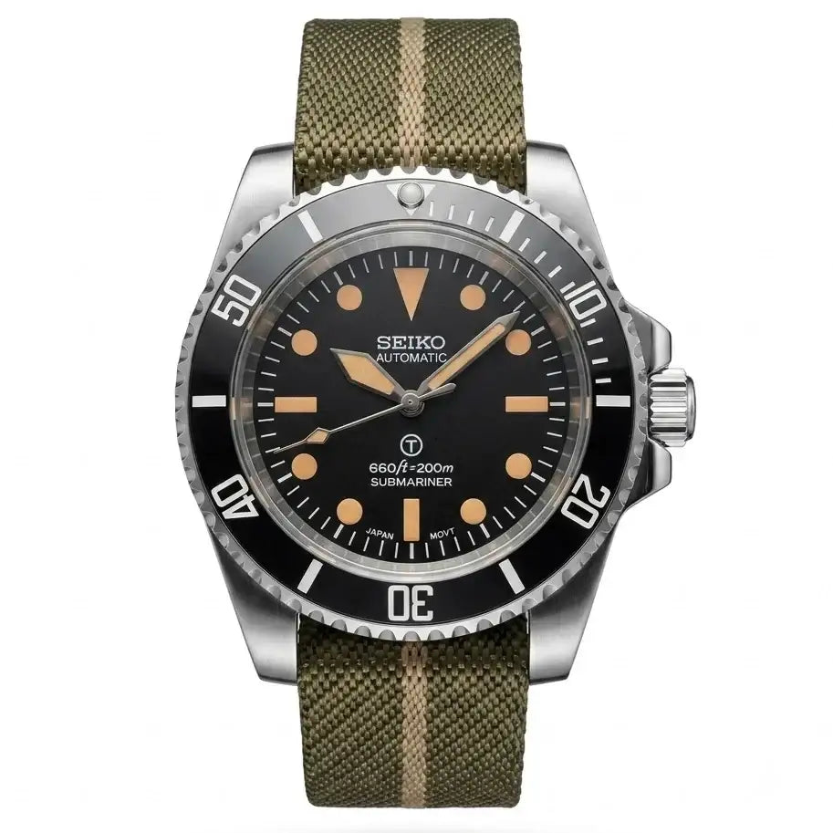 SUBMOD | Vintage NATO Strap NH35 Seiko Mod