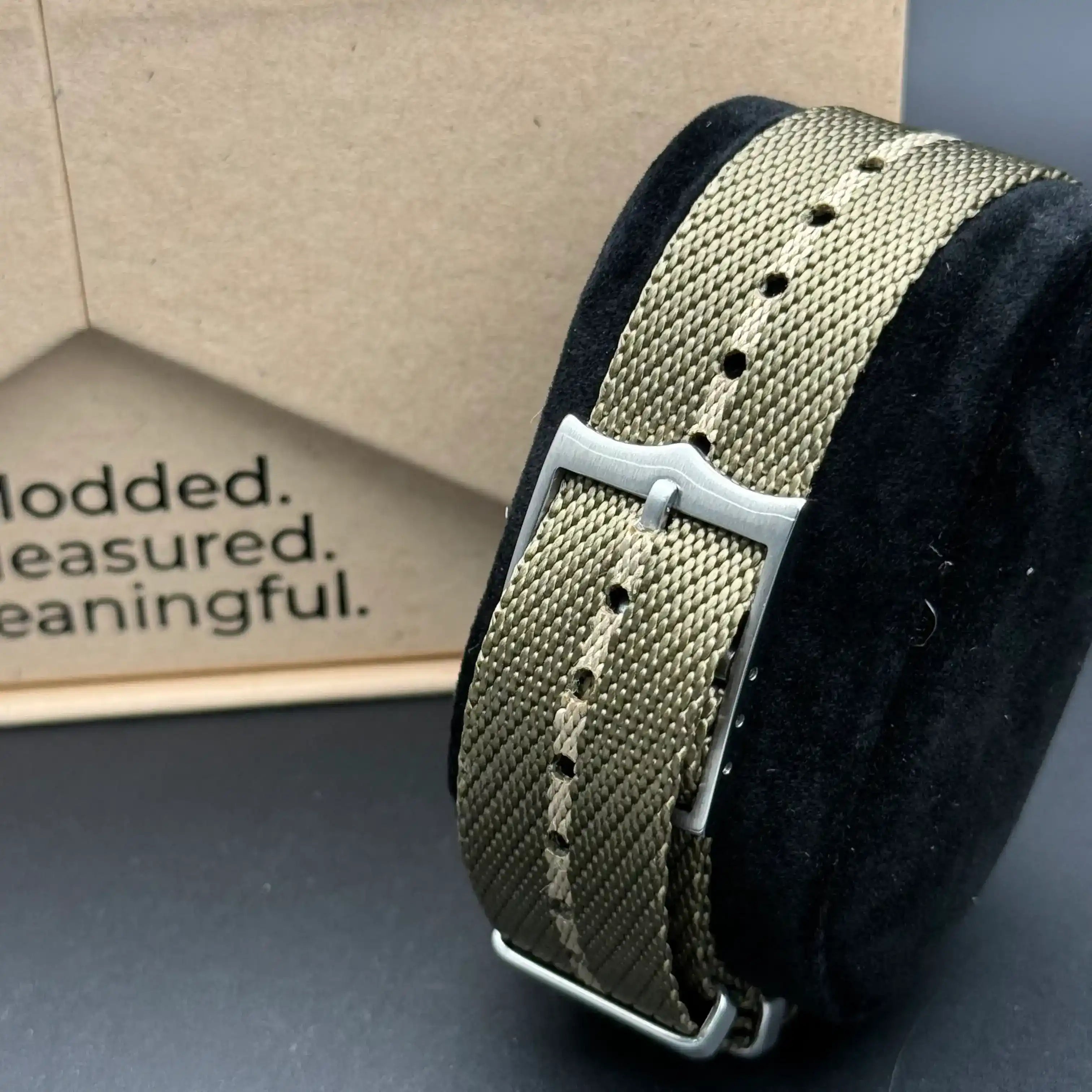SUBMOD | Vintage NATO Strap NH35 Seiko Mod - 428.00 WATCHBRICK
