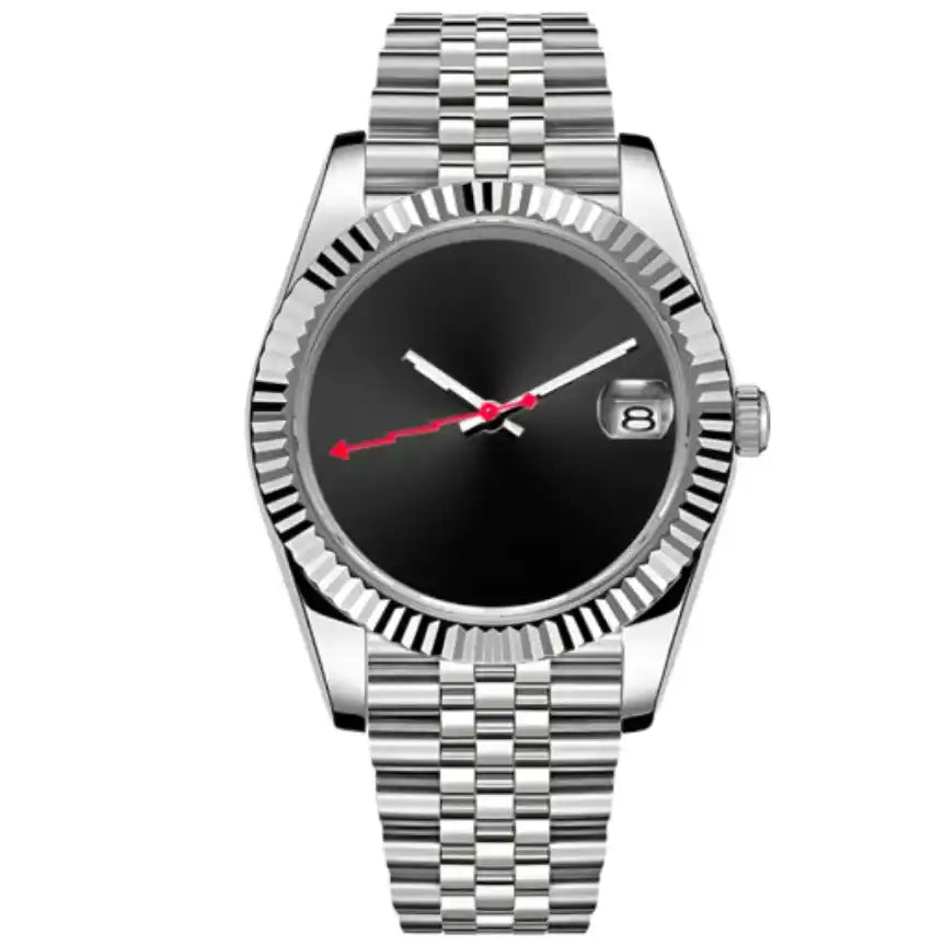 JUSTMOD | Red Lightning No-Index Dial NH35 Seiko Mod - 398.00 WATCHBRICK