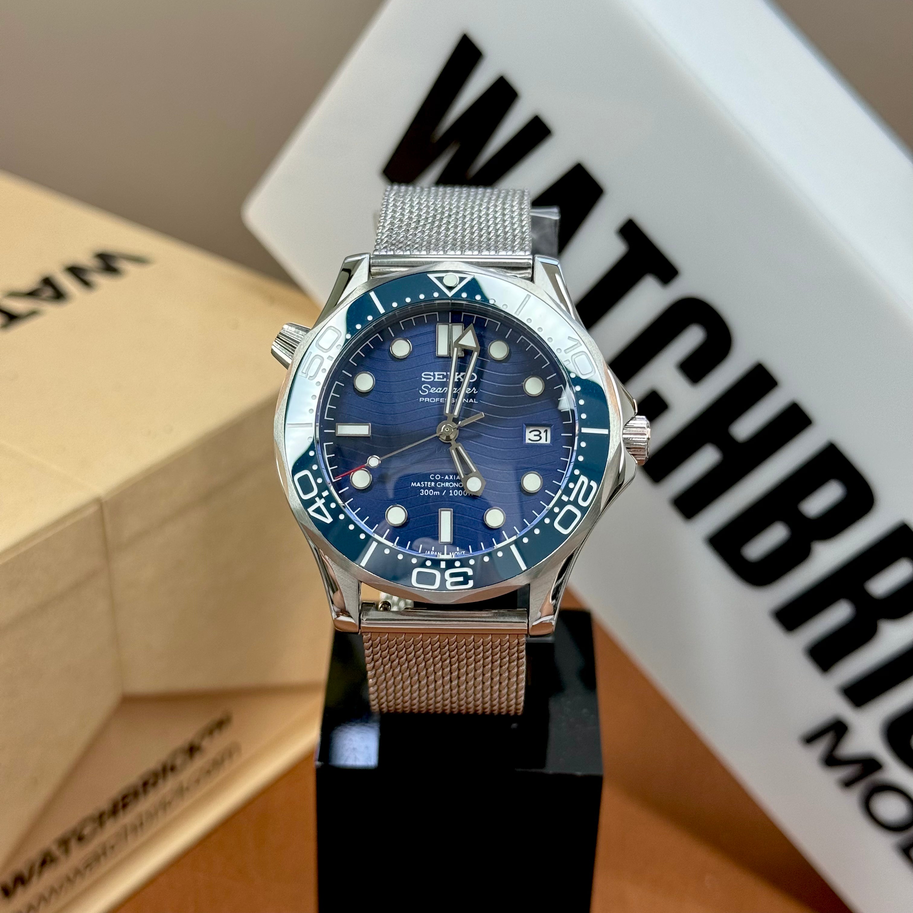 MASTERMOD | 007 Bond Blue Wave Edition NH35 Seiko Mod