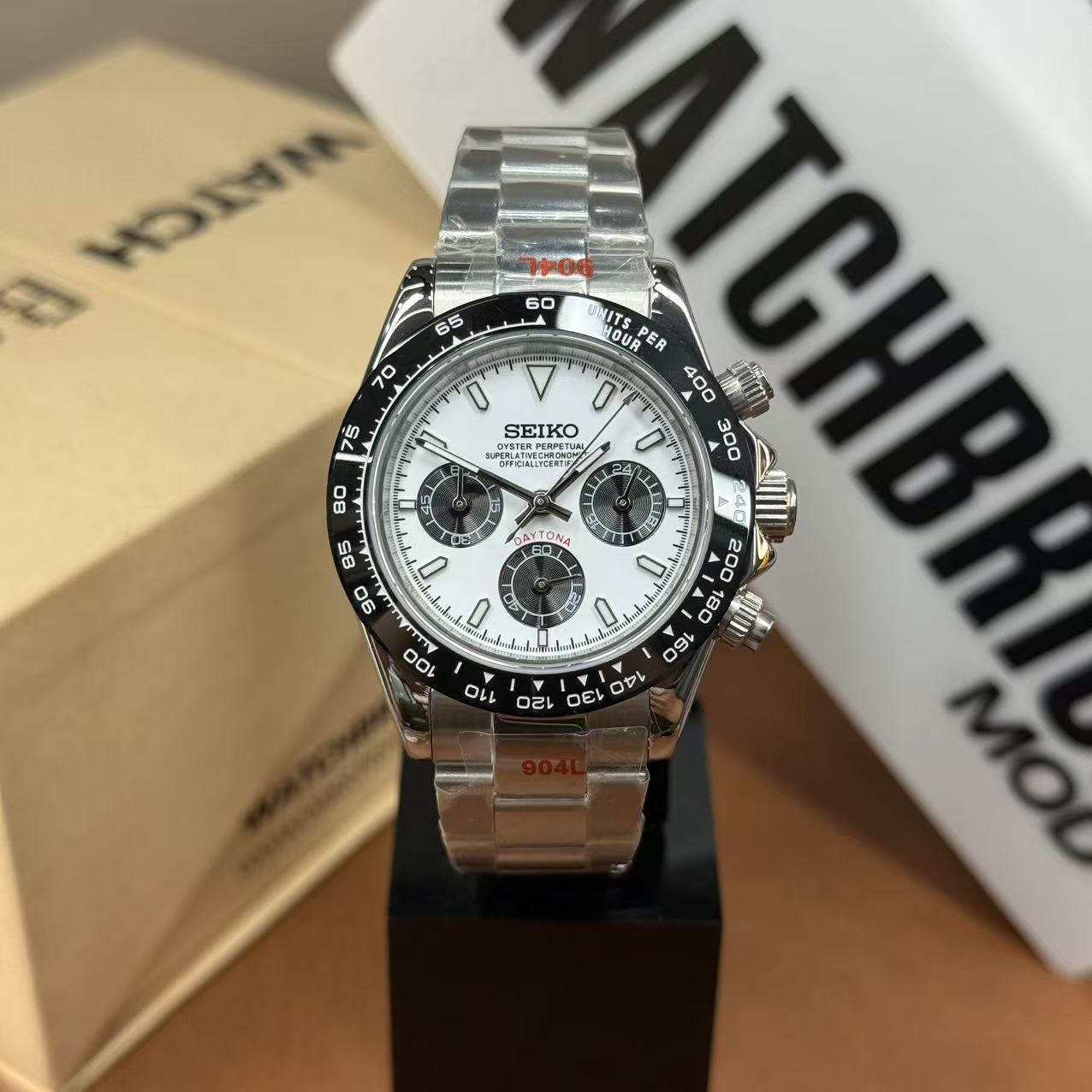 SEITONA | Paul Newman Panda VK63 Custom Watch