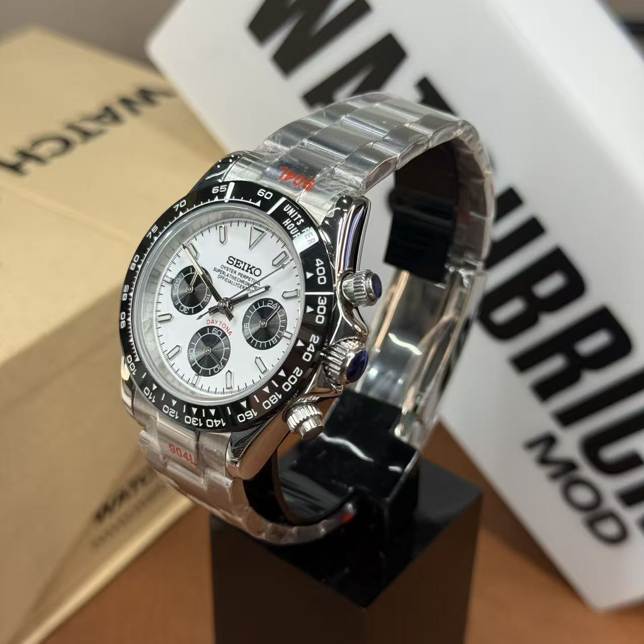 SEITONA | Paul Newman Panda VK63 Custom Watch
