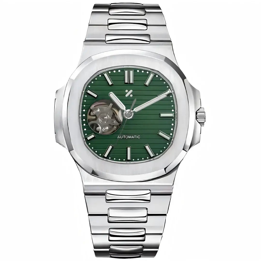 NAUTIKO | Emerald Open-Heart Date - 418.00 WATCHBRICK