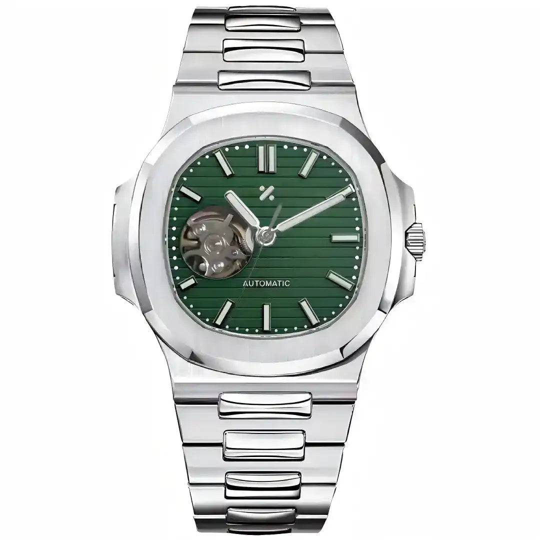 NAUTIKO | Emerald Open-Heart Date - 418.00 WATCHBRICK