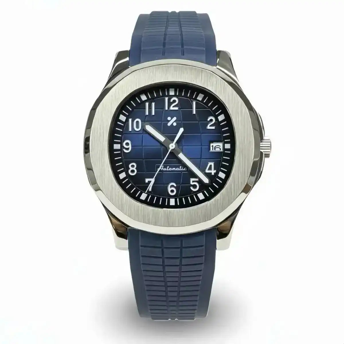 AQUAMOD | Blue and Black Grid NH35 - 398.00 WATCHBRICK