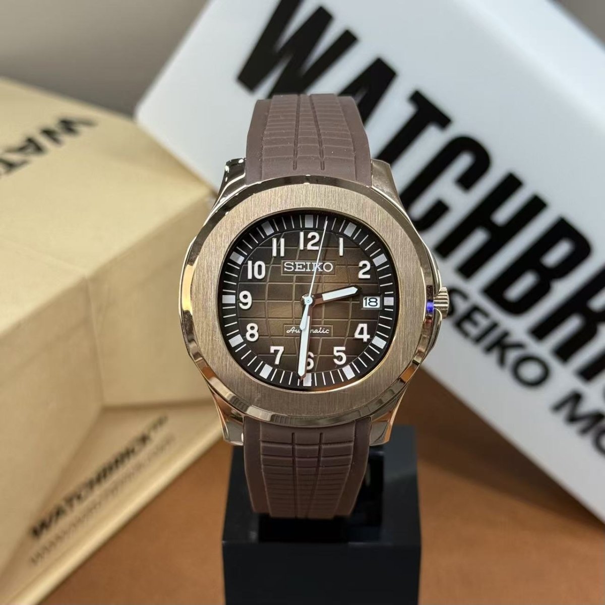 AQUAMOD | Rose Night NH35 Aquanaut - WATCHBRICK