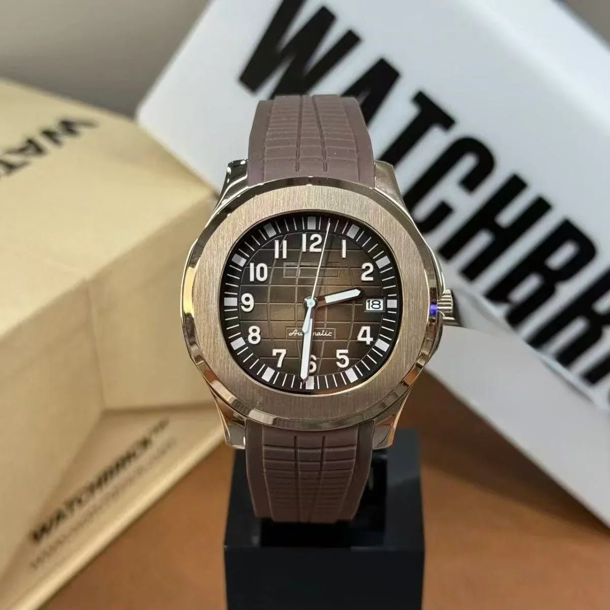 AQUAMOD | Rose Night NH35 Aquanaut - WATCHBRICK