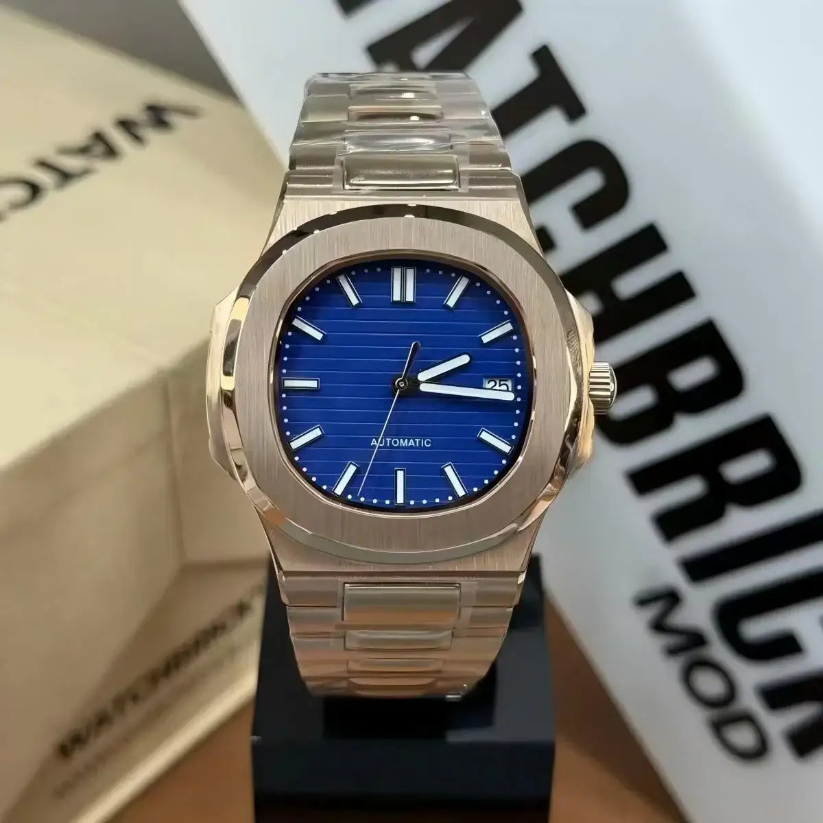 NAUTIKO | Blue Dial Rose Gold - 428.00 WATCHBRICK