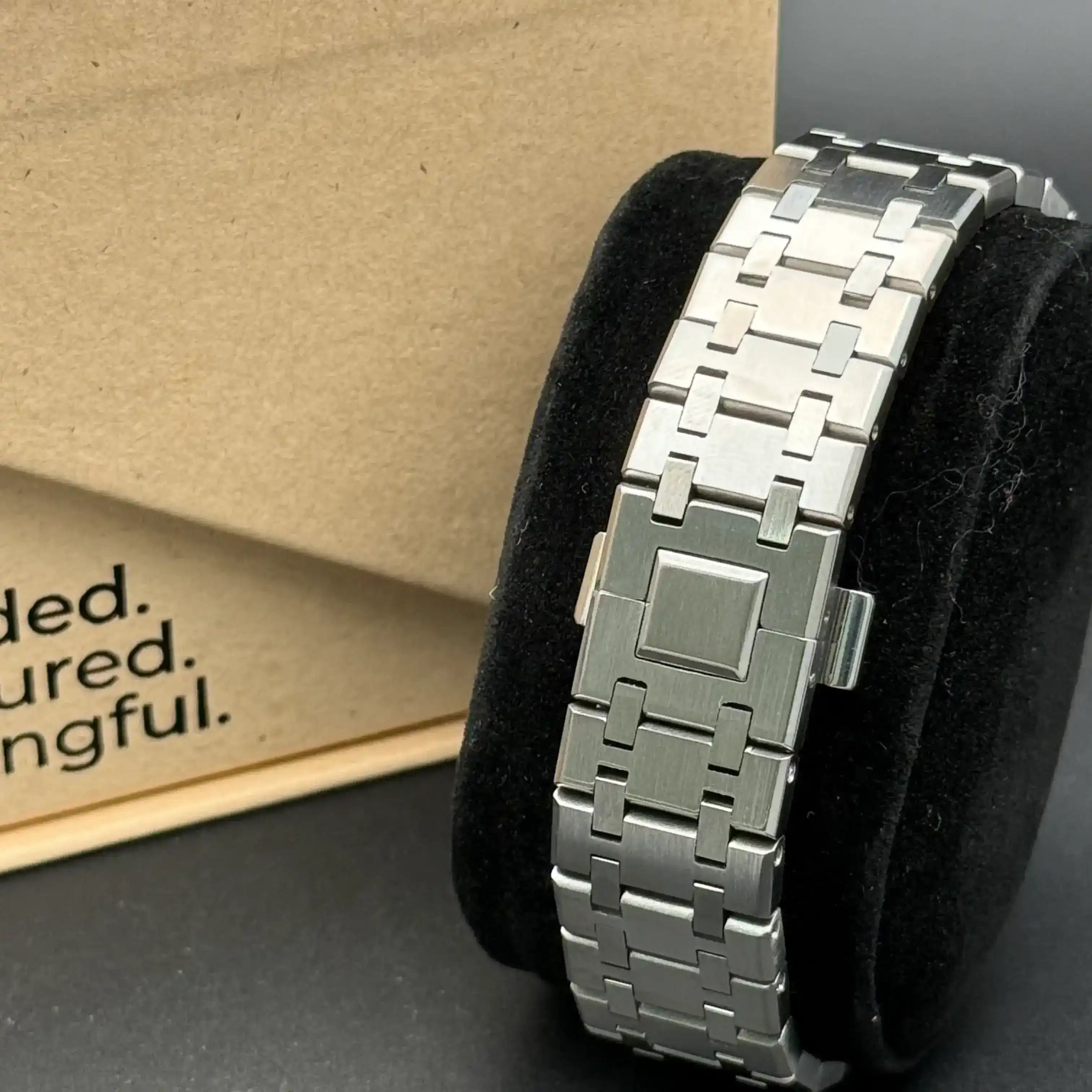 OAKMOD| Black Chronograph VK63 Custom Watch - 398.00 WATCHBRICK