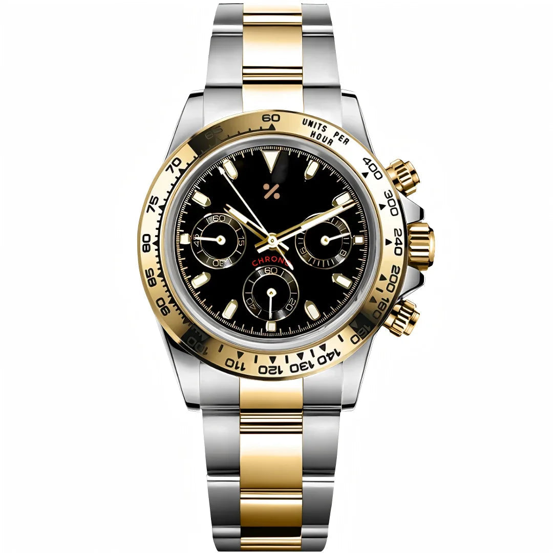 SEITONA | Black Panda Two-Tone VK63 - 398.00 WATCHBRICK