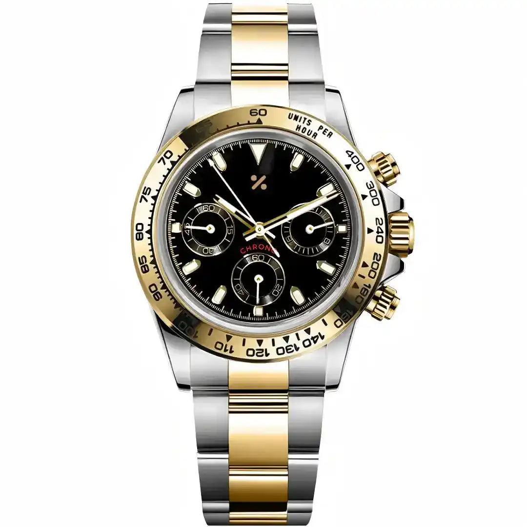 SEITONA | Black Panda Two-Tone VK63 - 398.00 WATCHBRICK