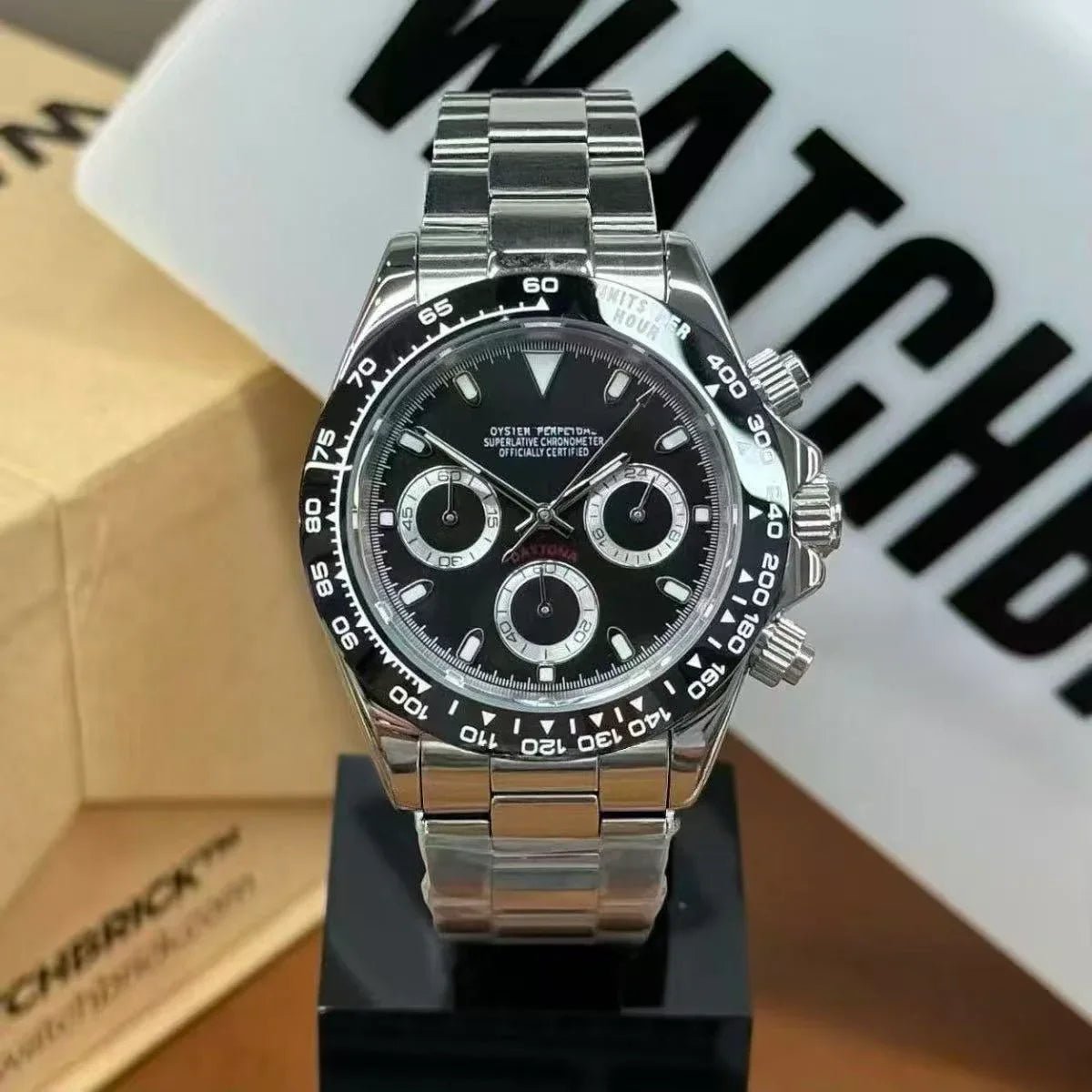 CHRONOTONA| Black Panda VK63 Chrono - WATCHBRICK