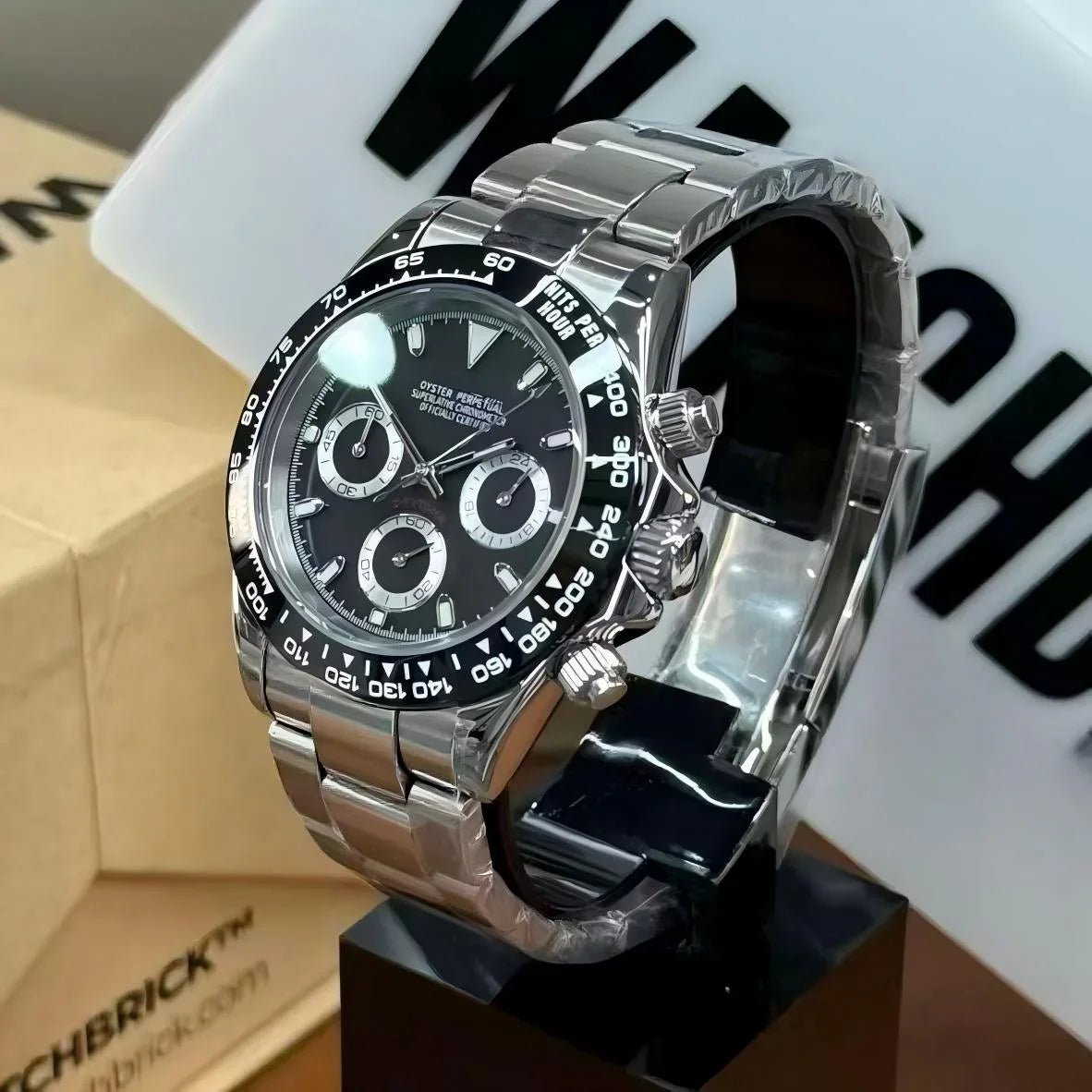 CHRONOTONA| Black Panda VK63 Chrono - WATCHBRICK