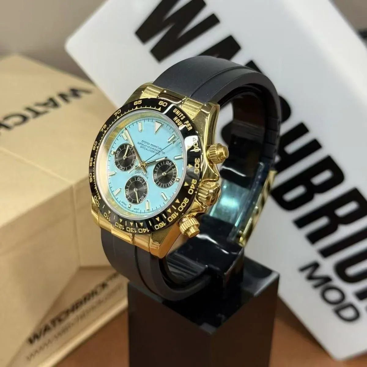 CHRONOTONA | Tiffany Blue Gold - WATCHBRICK