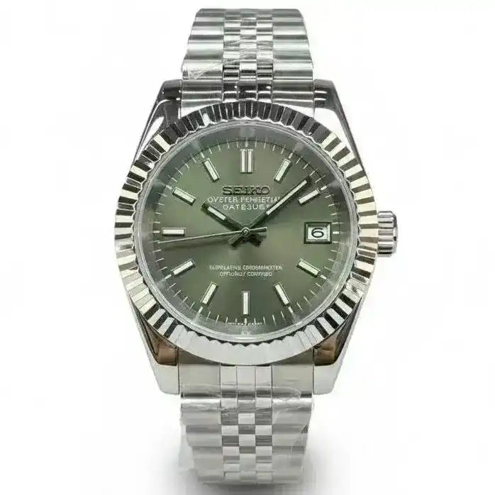 DATEJUST MOD | Emerald Fluted NH35 Date 36/39mm - WATCHBRICK