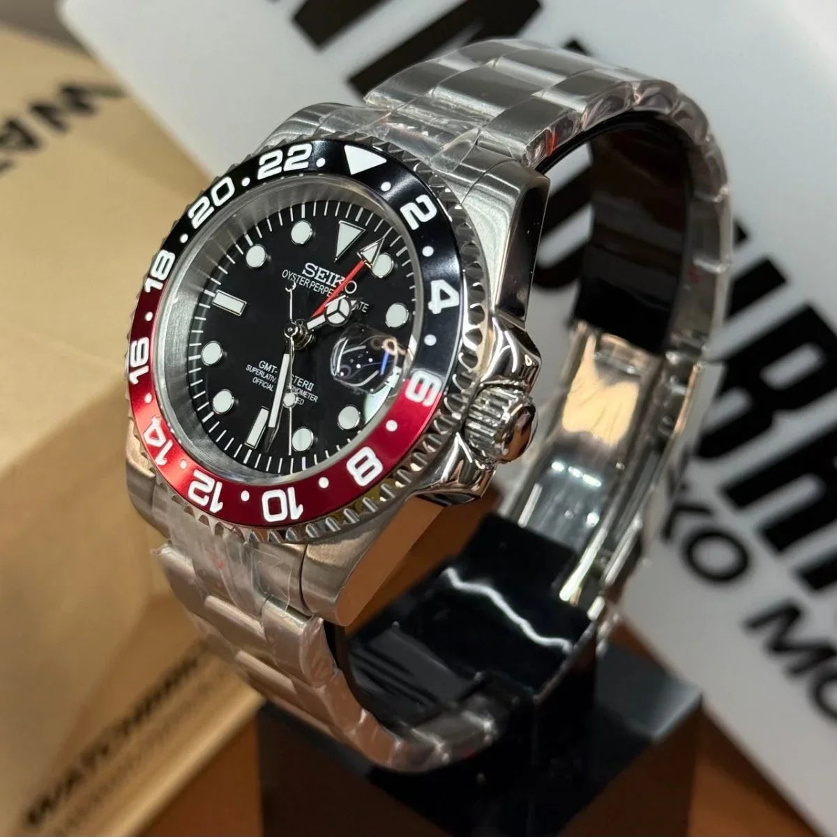 GMTMOD | Coke NH34 Dual-Time - WB MOD WATCHES