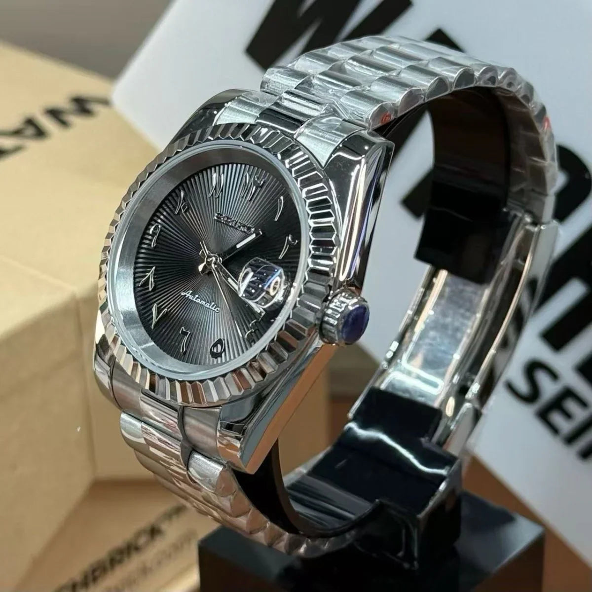 JUSTMOD | Arabic Numeral NH35 Auto - WB MOD WATCHES