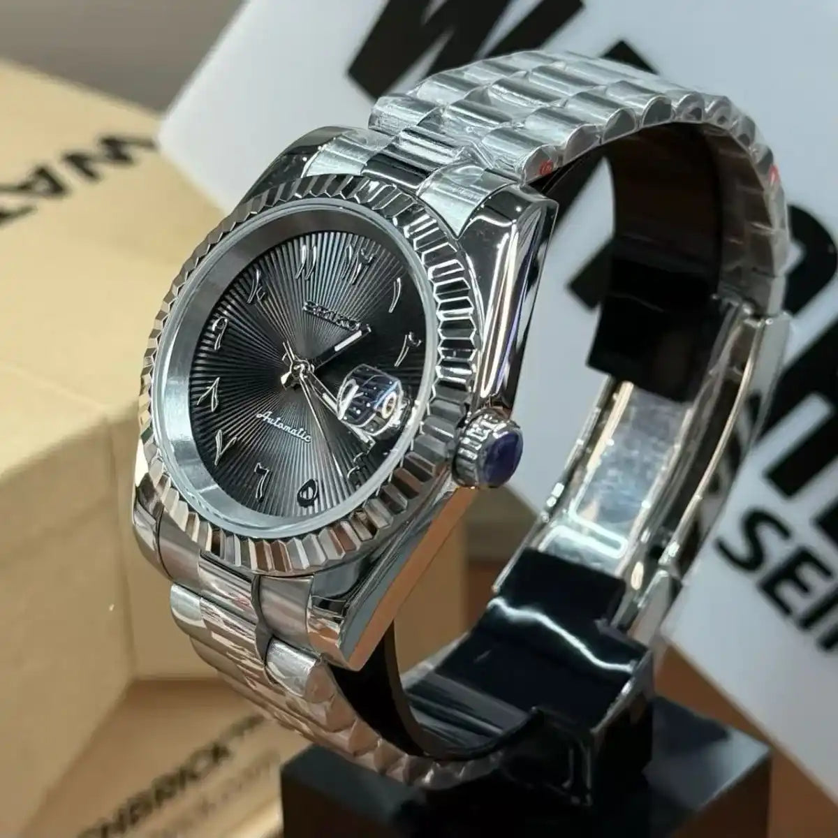 JUSTMOD | Arabic Numeral NH35 Auto - WB MOD WATCHES