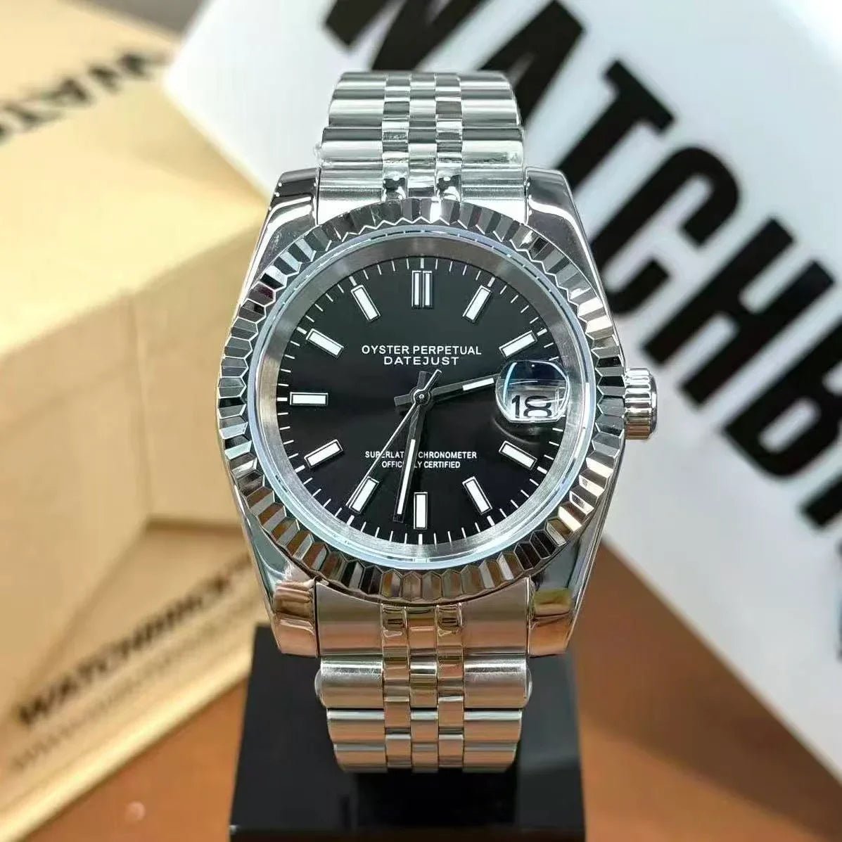 JUSTMOD | Classic Black 36/39mm - WATCHBRICK