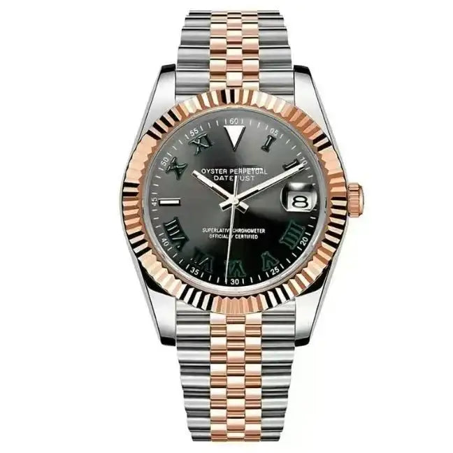 DATEJUST MOD | Two-Tone Wimbledon Roman NH35 - 398.00 WATCHBRICK