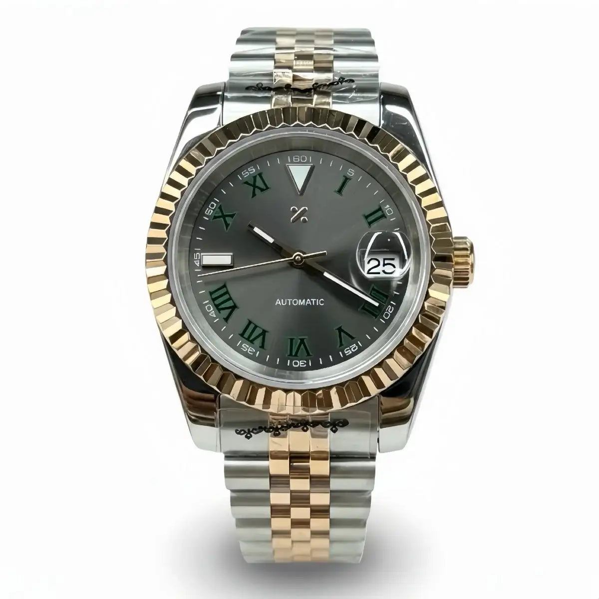 DATEJUST MOD | Two-Tone Wimbledon Roman NH35 - 398.00 WATCHBRICK