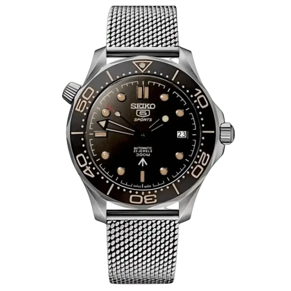 MASTERMOD | 007 Bond Matte Black NH35 - WATCHBRICK