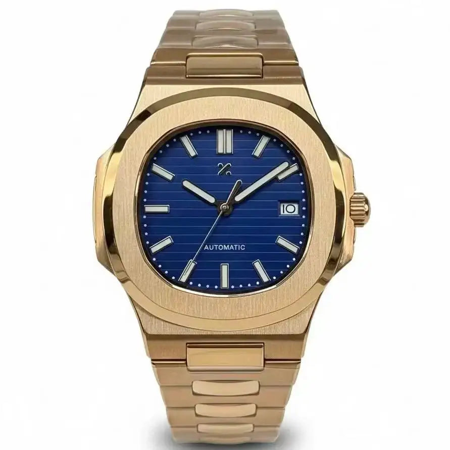 NAUTIKO | Blue Dial Rose Gold - 428.00 WATCHBRICK