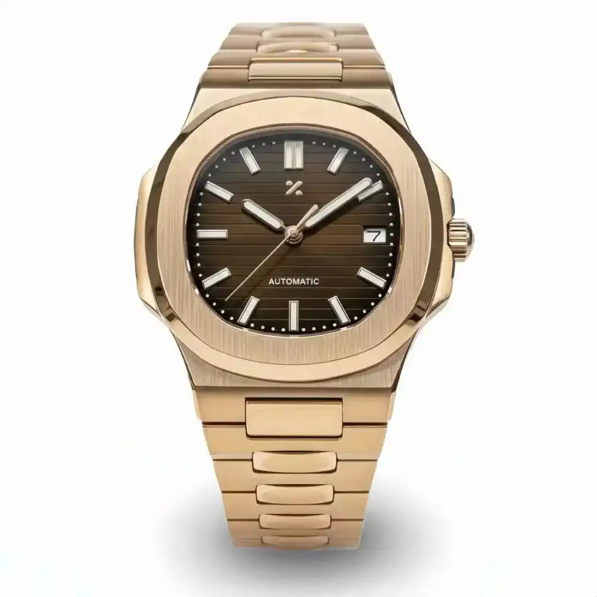 NAUTIKO | Brown Dial Rose Gold - 428.00 WATCHBRICK