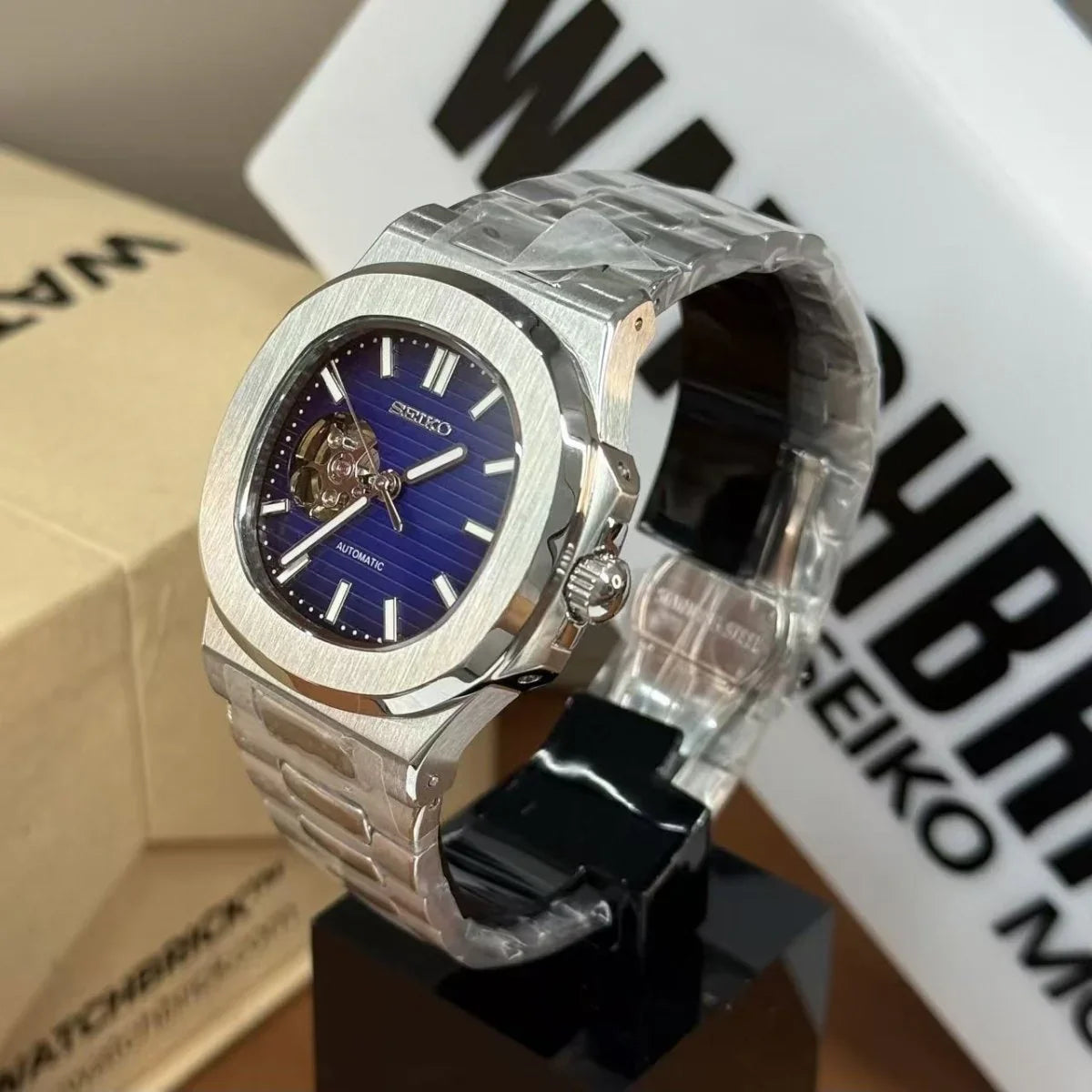 NAUTIKO | Mod Open Heart Dark Blue - 418.00 WATCHBRICK