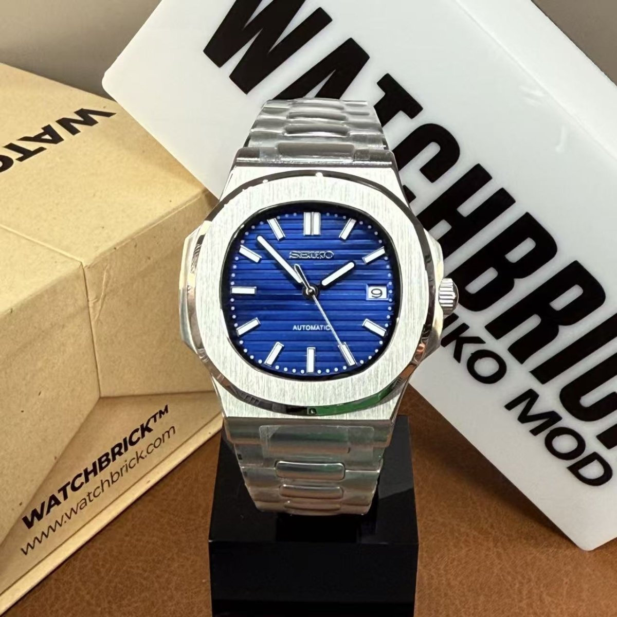 NAUTILUS | Royal Blue Dial NH35 Auto - WATCHBRICK