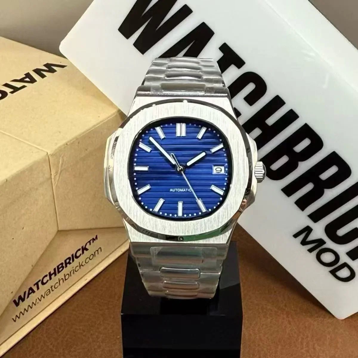 NAUTILUS | Royal Blue Dial NH35 Auto - WATCHBRICK
