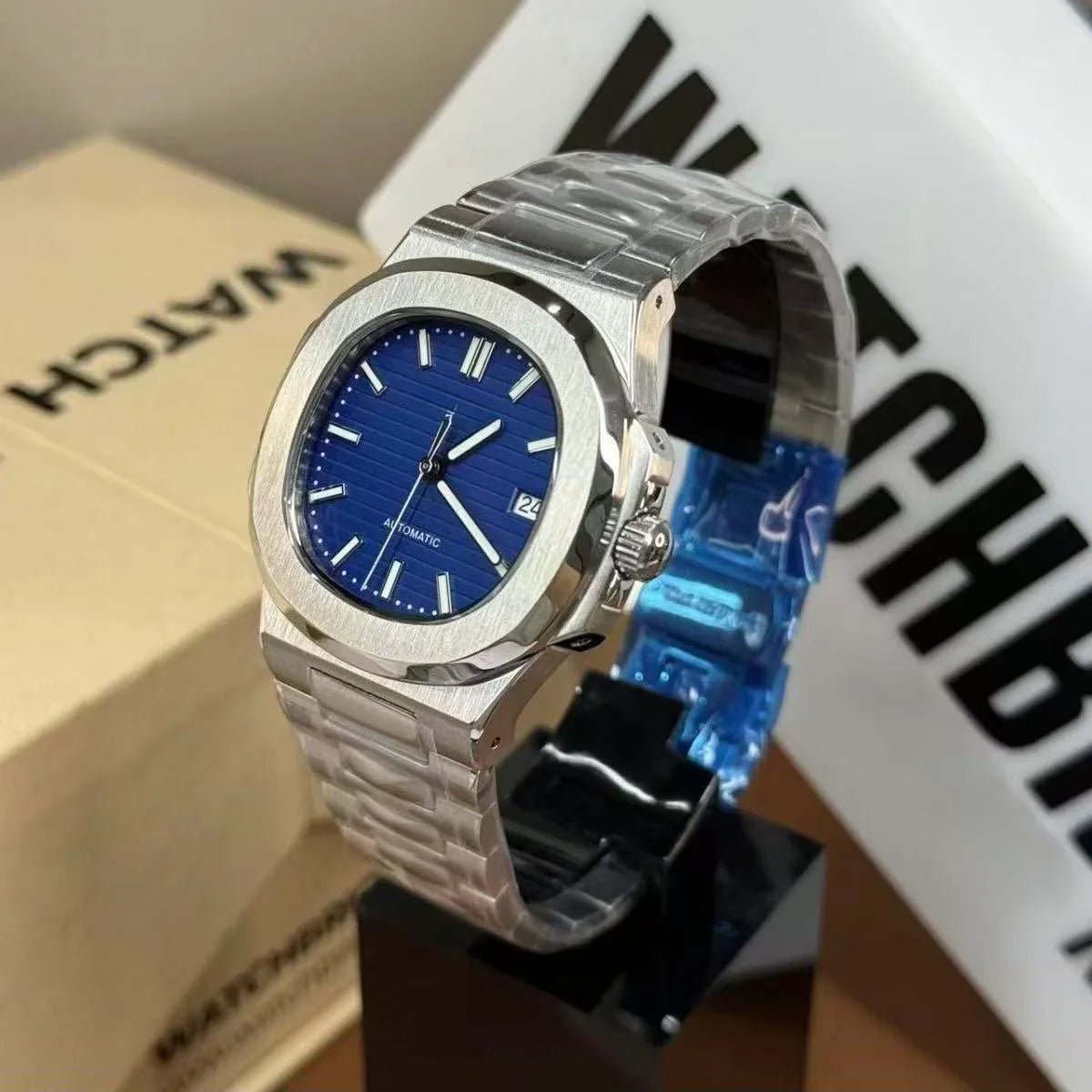 NAUTILUS | Royal Blue Dial NH35 Auto - WATCHBRICK