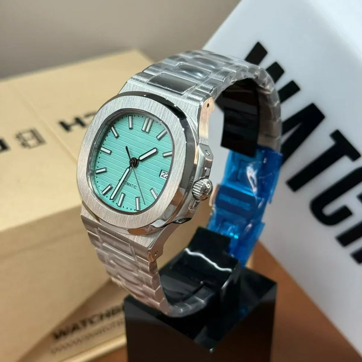 NAUTILUS | Tiffany Blue Dial NH35 - WATCHBRICK