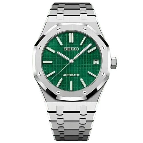 SEIKOAK | Forest Brushed Green NH35 - WB MOD WATCHES