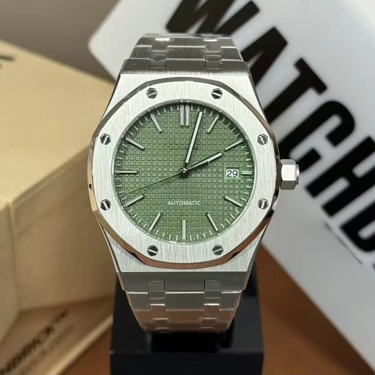 OAKMOD | Forest Brushed Green NH35 - WATCHBRICK