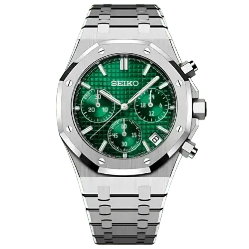 SEIKOAK | Green Chronograph VK63 - WB MOD WATCHES