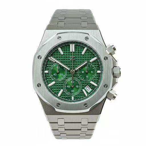 OAKMOD | Green Chronograph VK63 - 398.00 WATCHBRICK