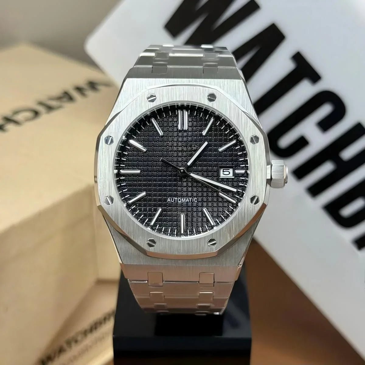 OAKMOD | Monochrome NH35 - WATCHBRICK
