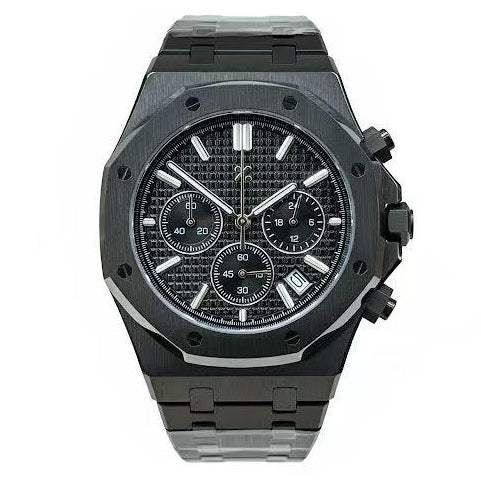 OAKMOD | Stealth Chronograph All-Black VK63 - 398.00 WATCHBRICK