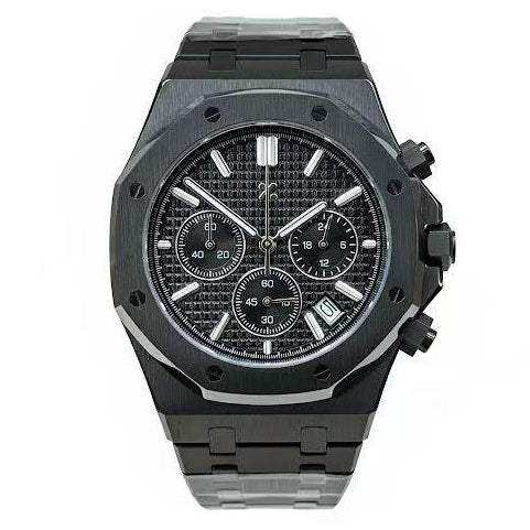 OAKMOD | Stealth Chronograph All-Black VK63 - 398.00 WATCHBRICK