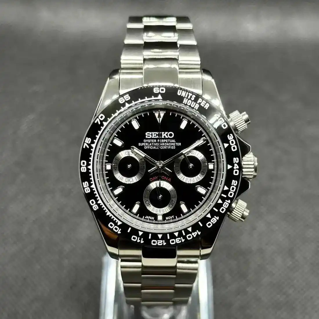 SEITONA | Black Panda VK63 Chrono - WATCHBRICK
