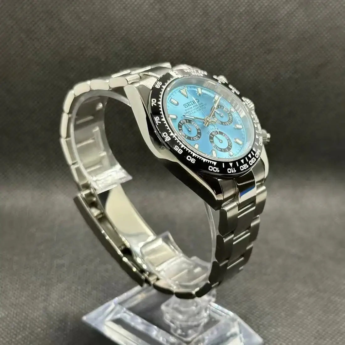 SEITONA | Ice Blue VK63 Chorno - WATCHBRICK