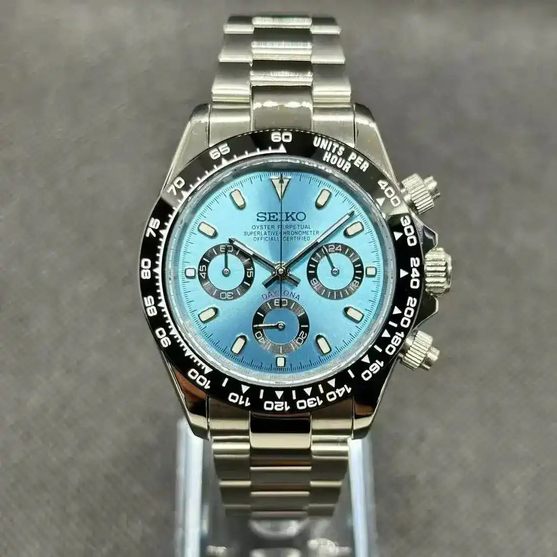 SEITONA | Ice Blue VK63 Chorno - WATCHBRICK