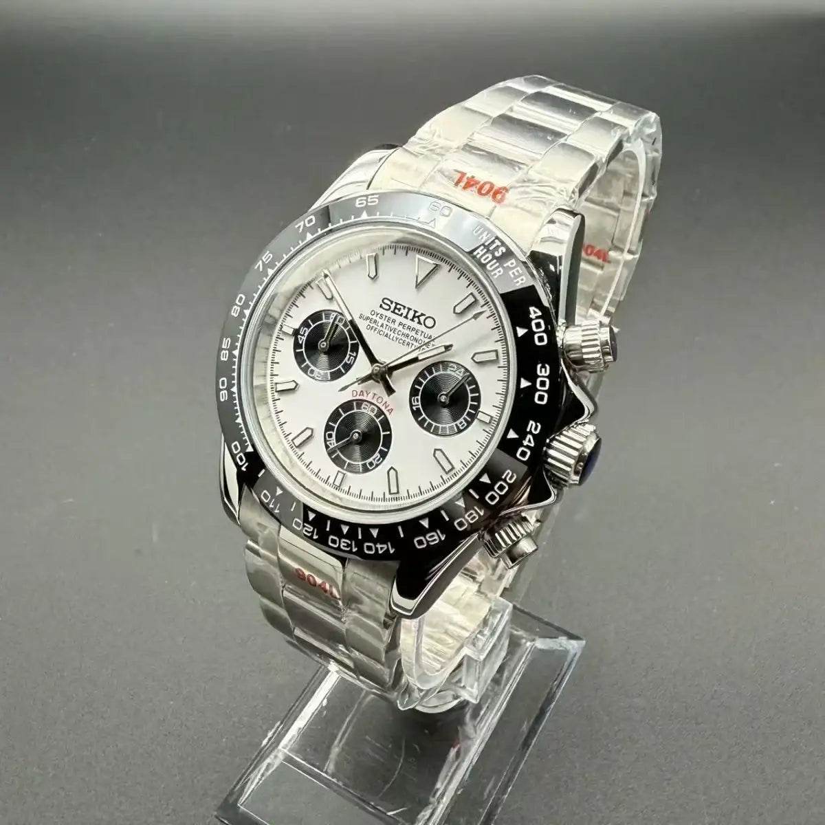 SEITONA | Paul Newman Panda VK63 Custom Watch - WATCHBRICK