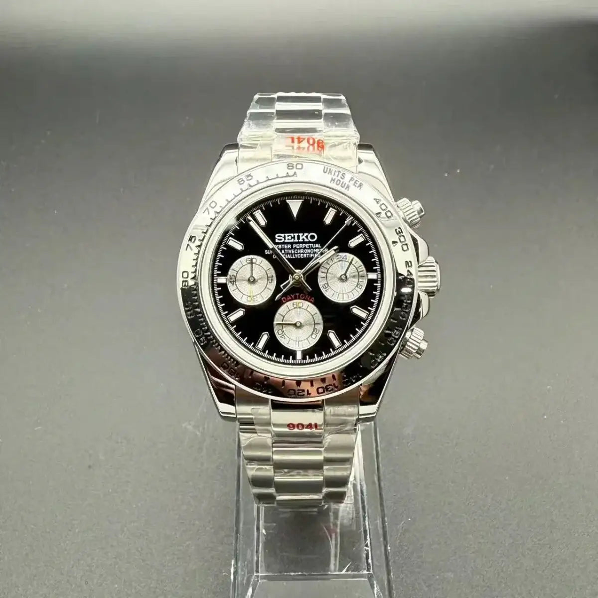 SEITONA | Vintage Panda VK63 Custom Watch - 398.00 WATCHBRICK