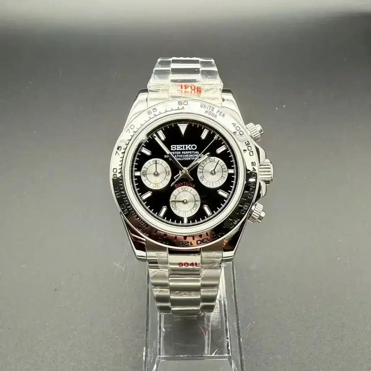 SEITONA | Vintage Panda VK63 Custom Watch - 398.00 WATCHBRICK
