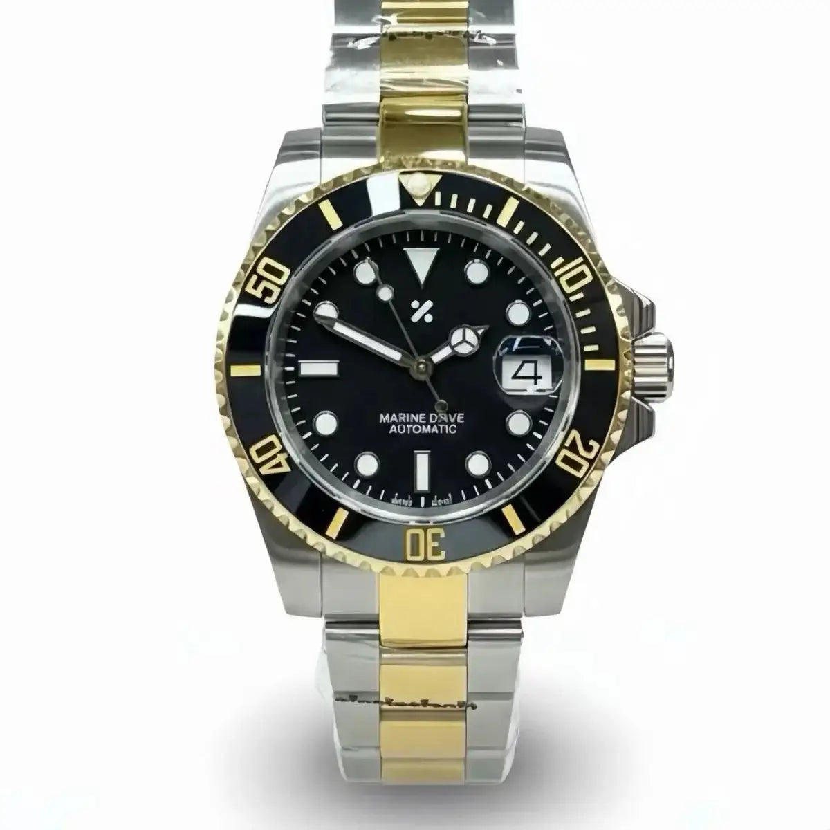 SUBMOD | Two-Tone Gold Black Sub - 398.00 WATCHBRICK