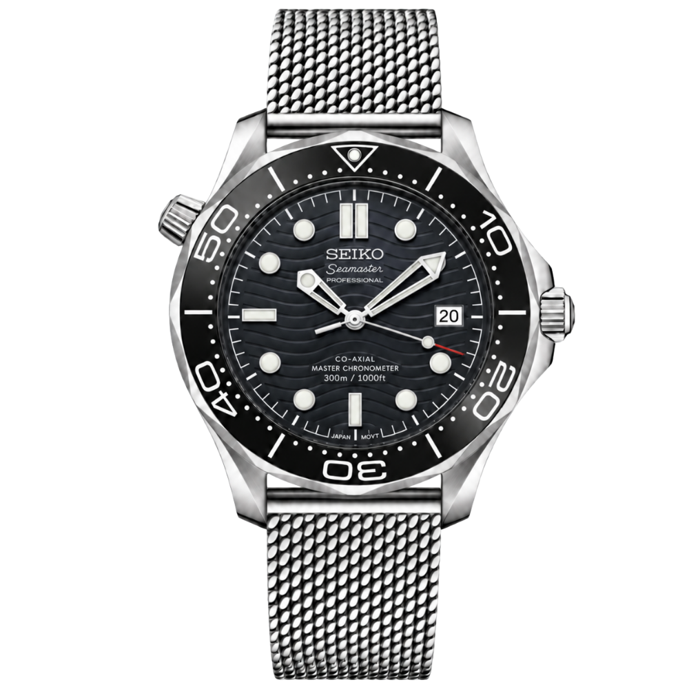 MASTERMOD | 007 Bond Black Wave Edition NH35 Seiko Mod